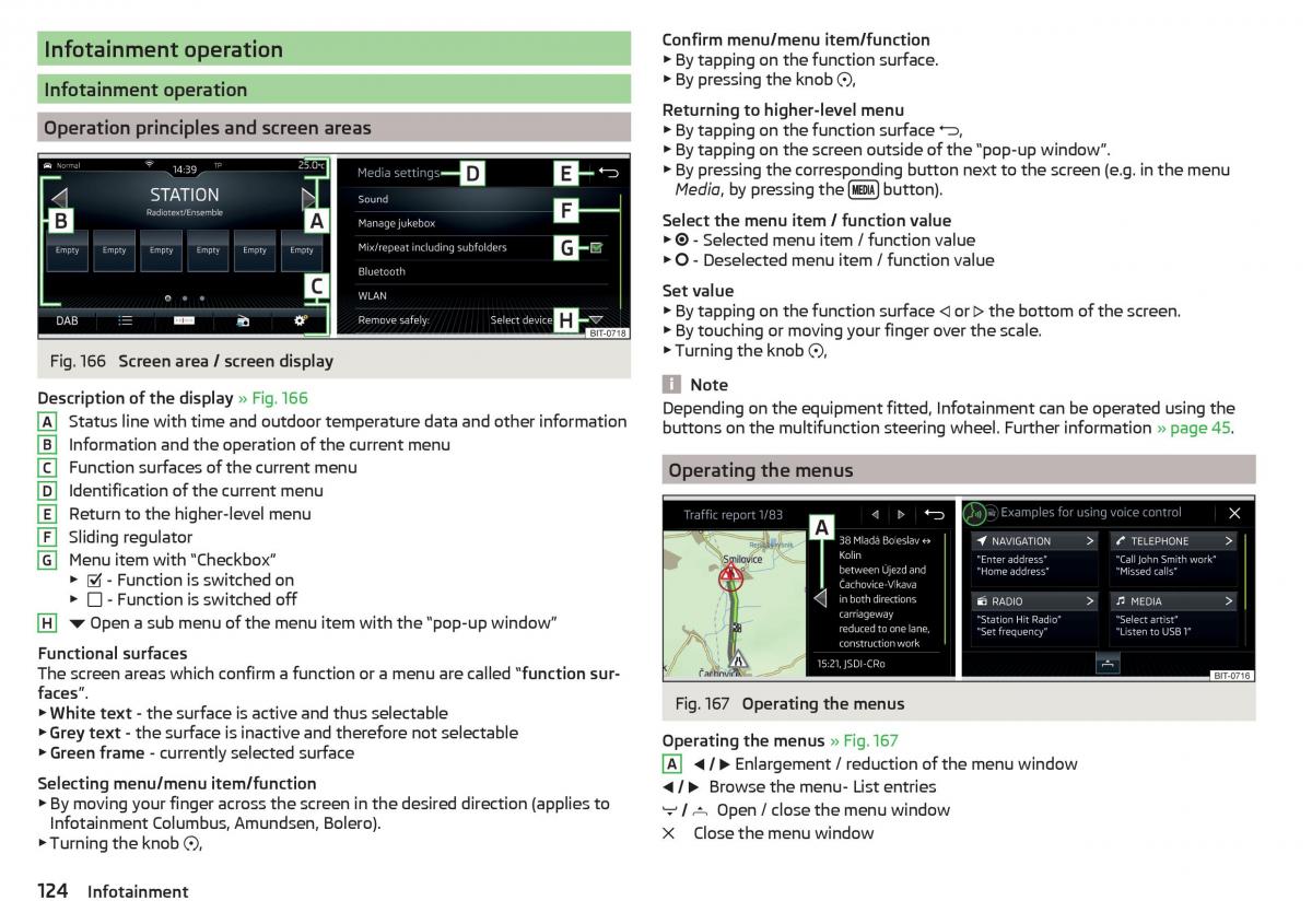 Skoda Kodiaq owners manual / page 126