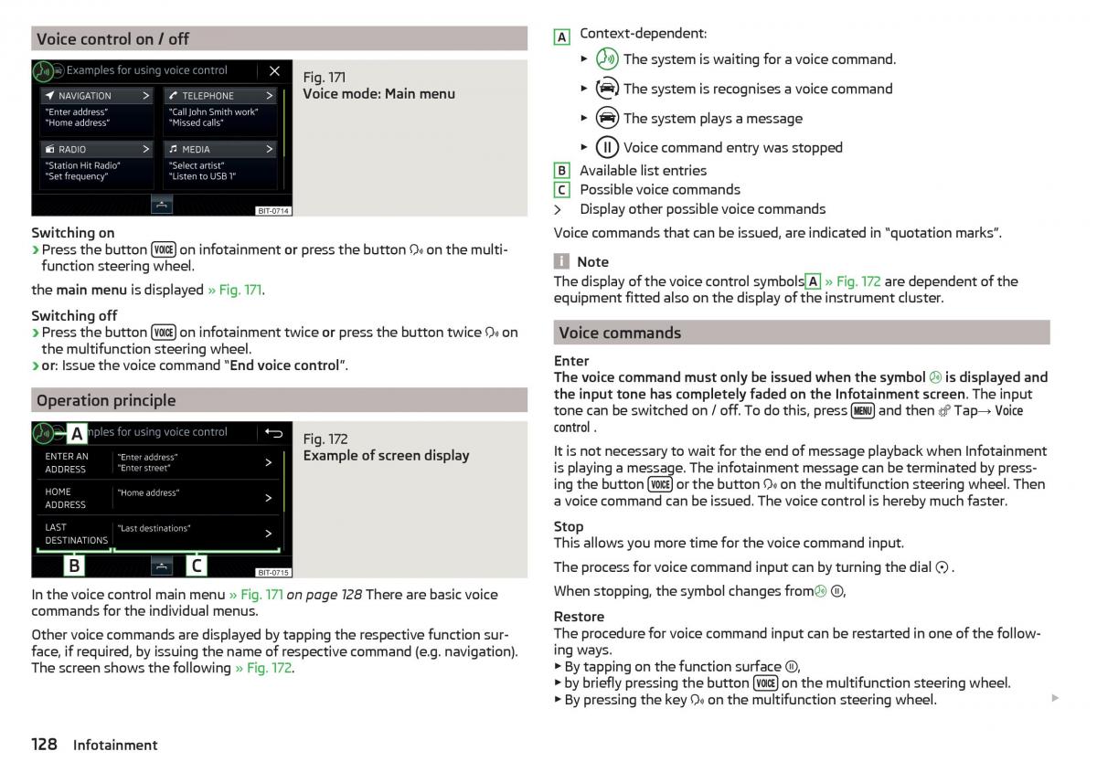 Skoda Kodiaq owners manual / page 130