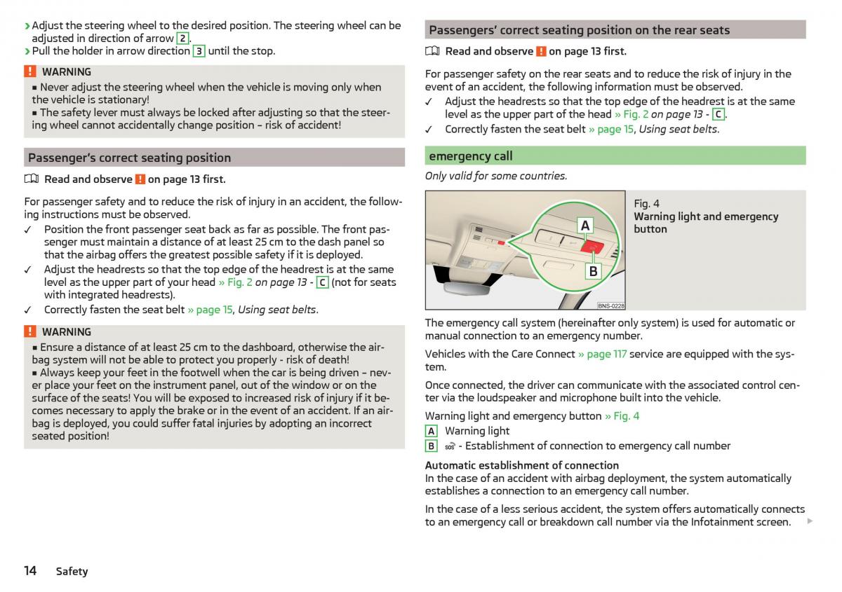 Skoda Kodiaq owners manual / page 16