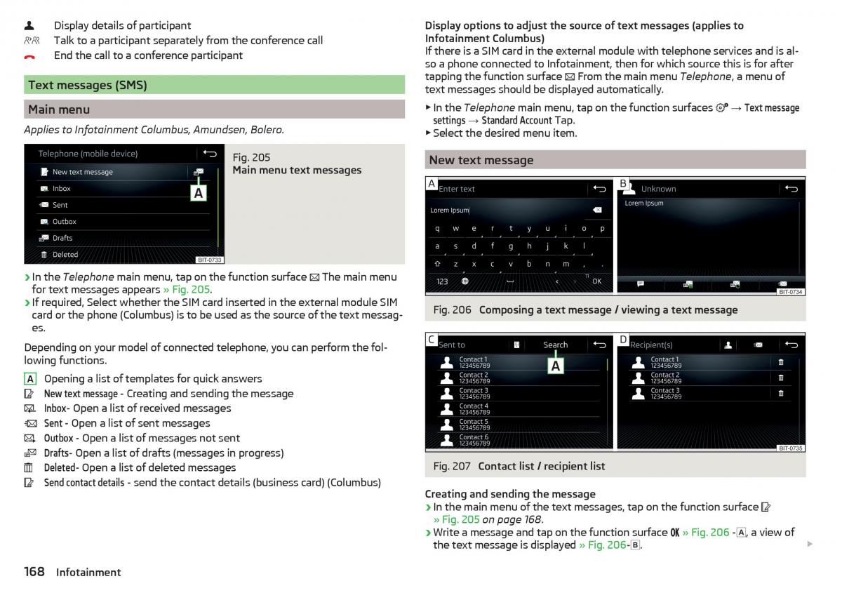 Skoda Kodiaq owners manual / page 170