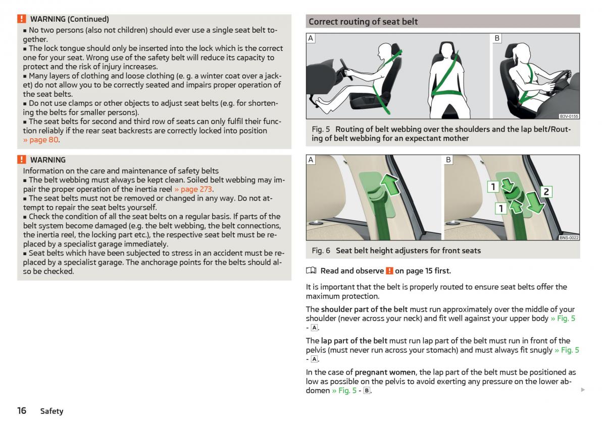 Skoda Kodiaq owners manual / page 18