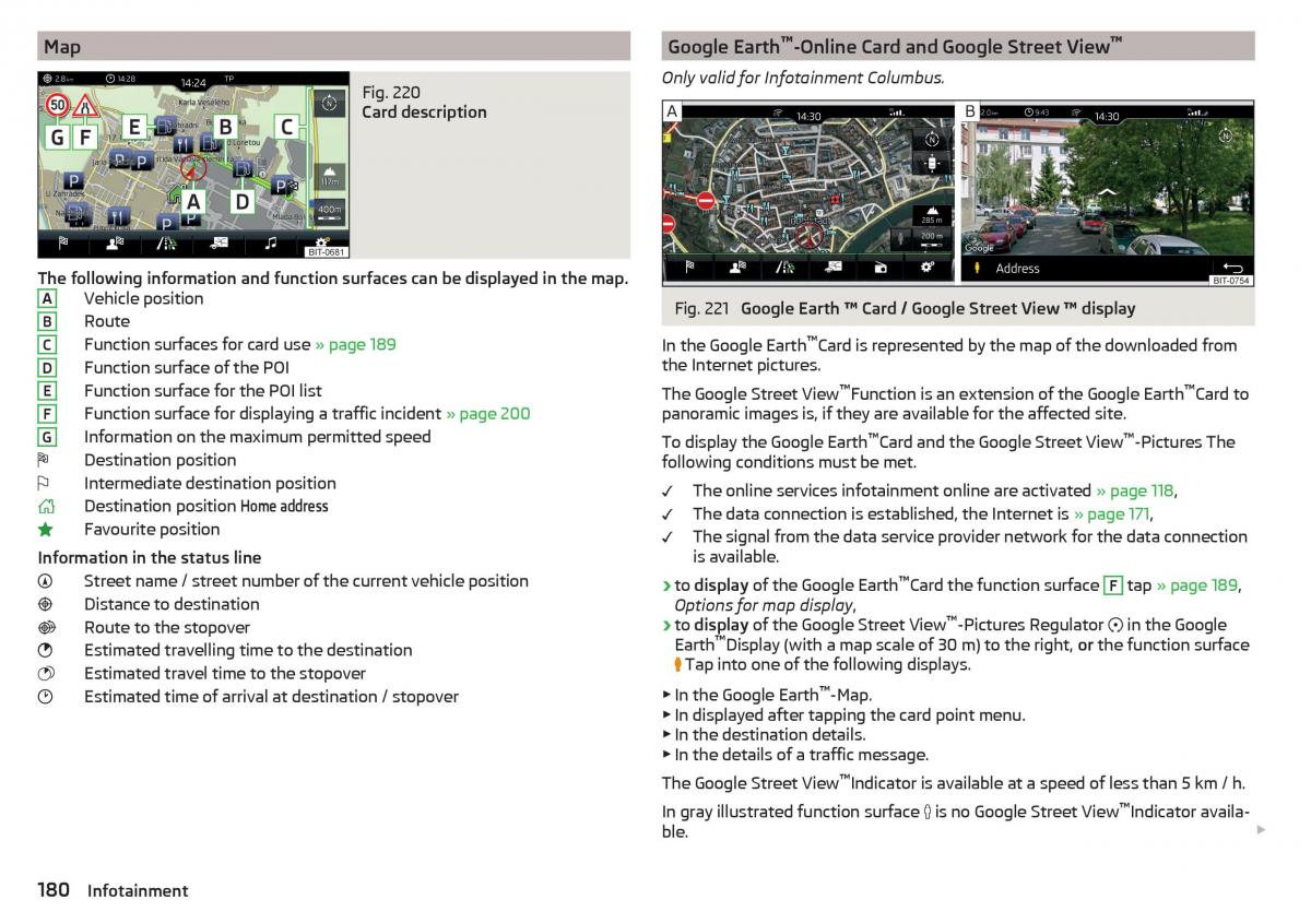 Skoda Kodiaq owners manual / page 182