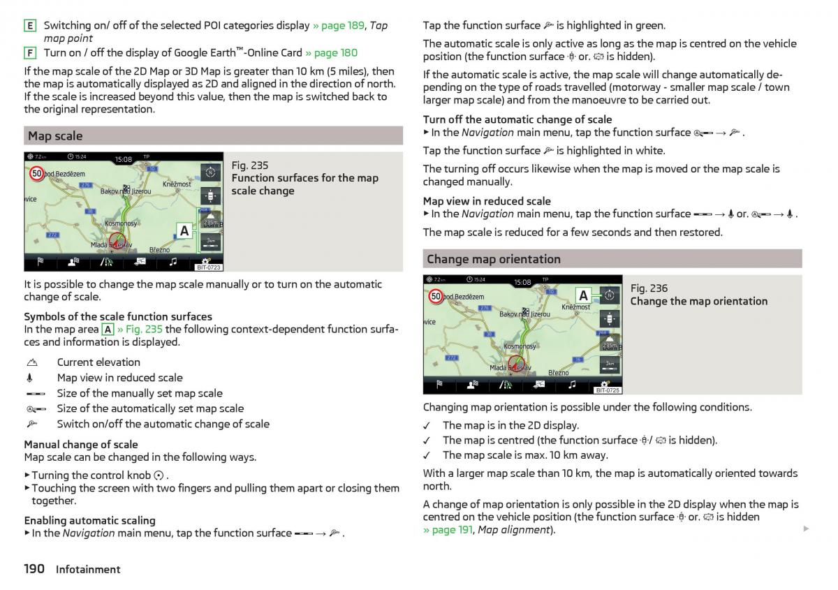 Skoda Kodiaq owners manual / page 192