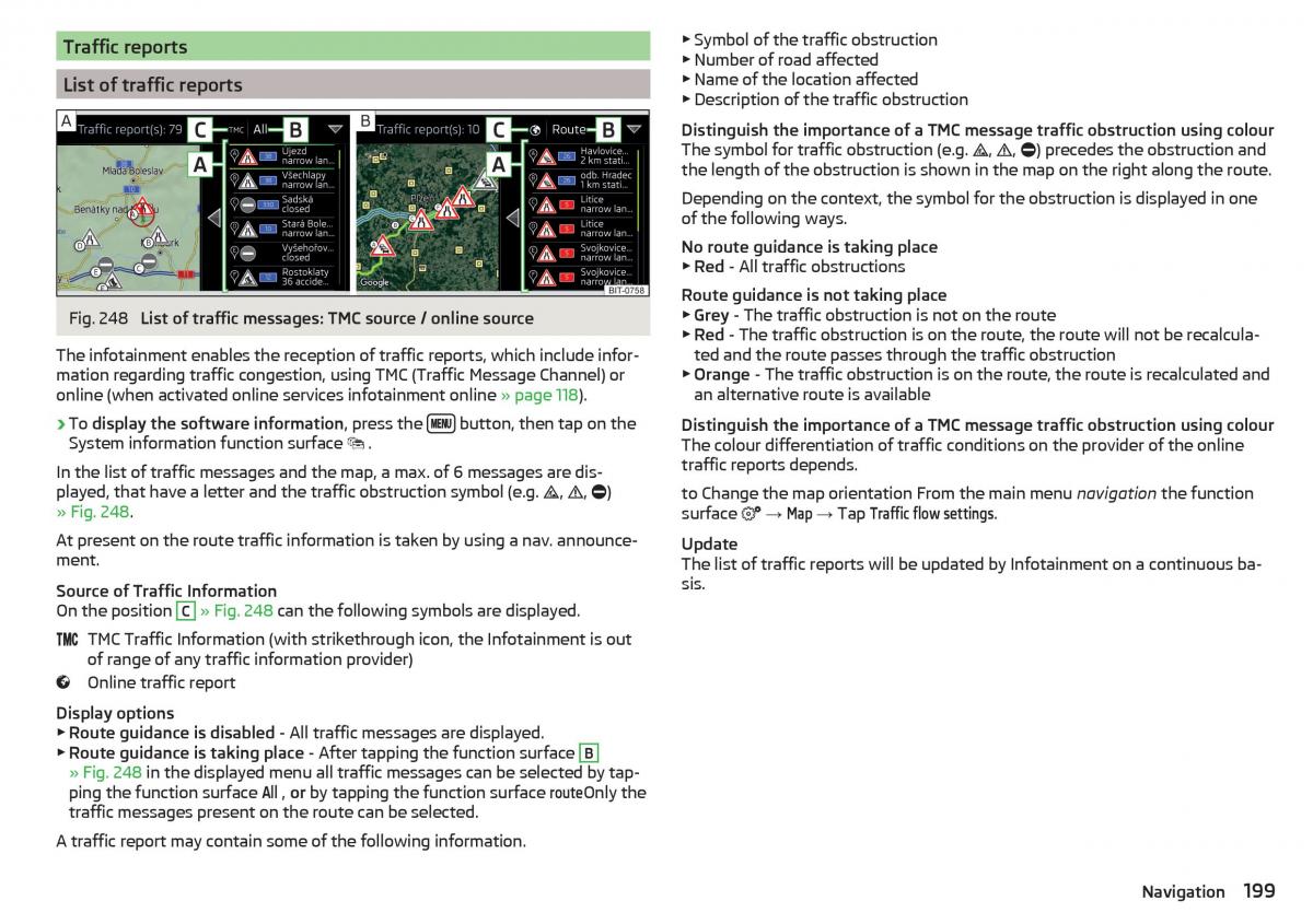 Skoda Kodiaq owners manual / page 201