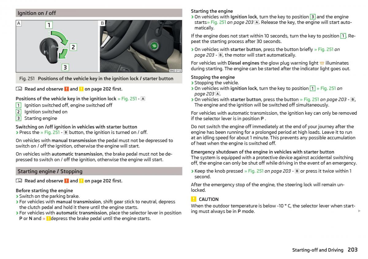 Skoda Kodiaq owners manual / page 205