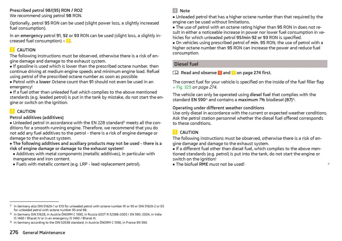 Skoda Kodiaq owners manual / page 278