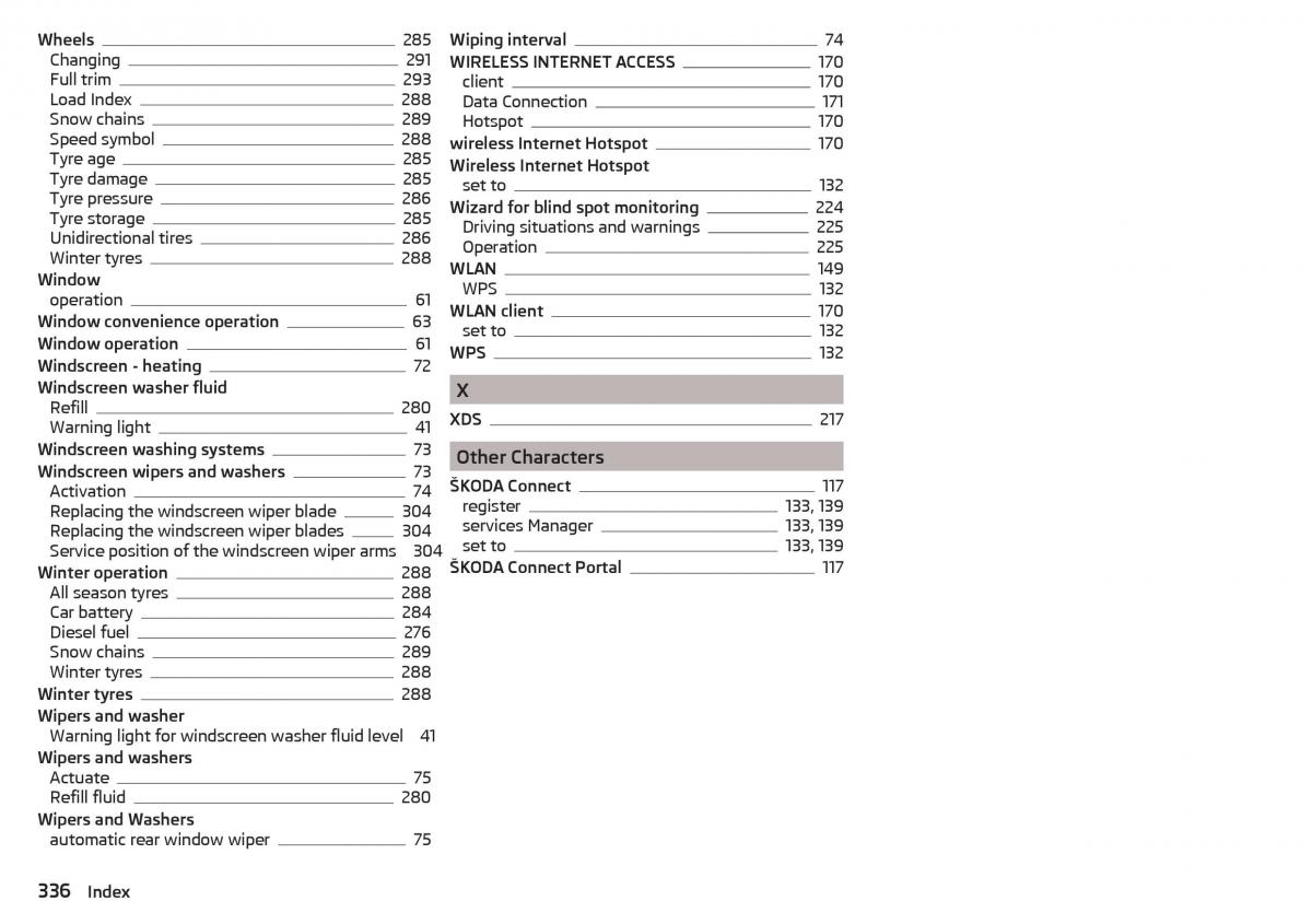 Skoda Kodiaq owners manual / page 338