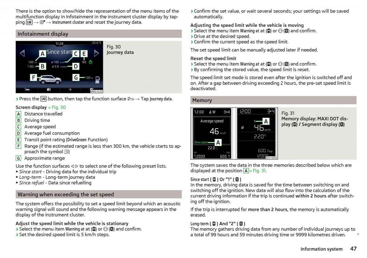 Skoda Kodiaq owners manual / page 49