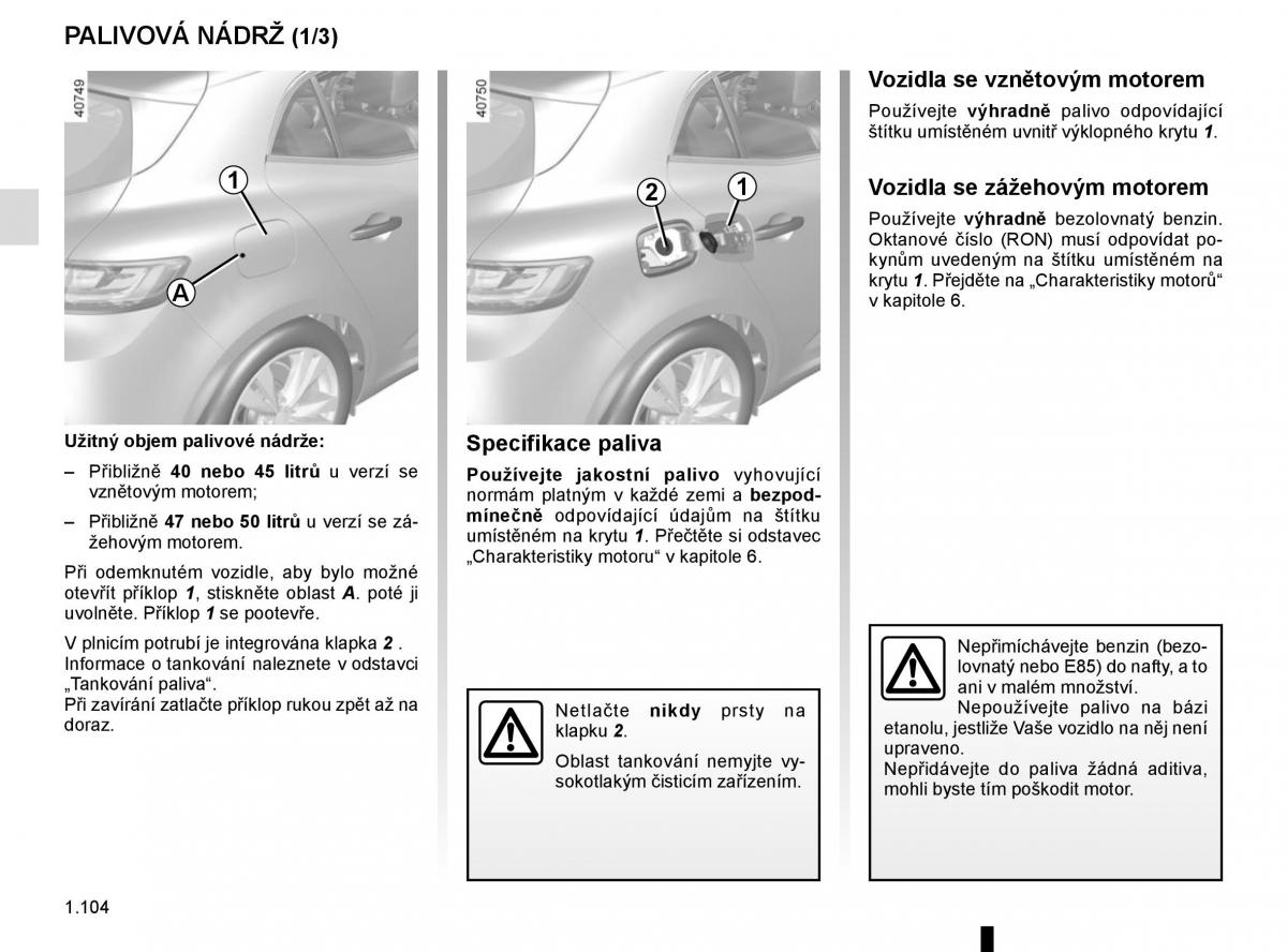 Renault Megane IV 4 navod k obsludze / page 110