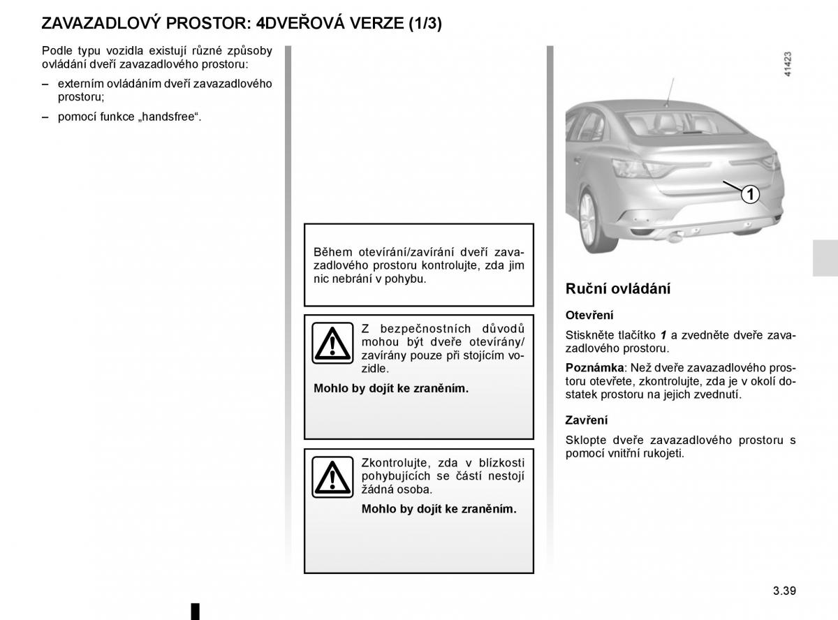 Renault Megane IV 4 navod k obsludze / page 233