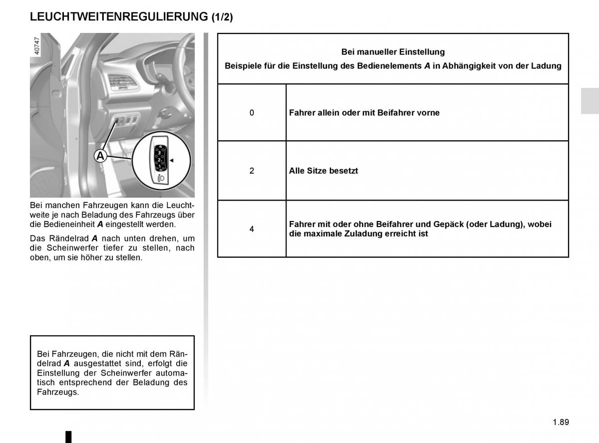 Renault Megane IV 4 Handbuch / page 95