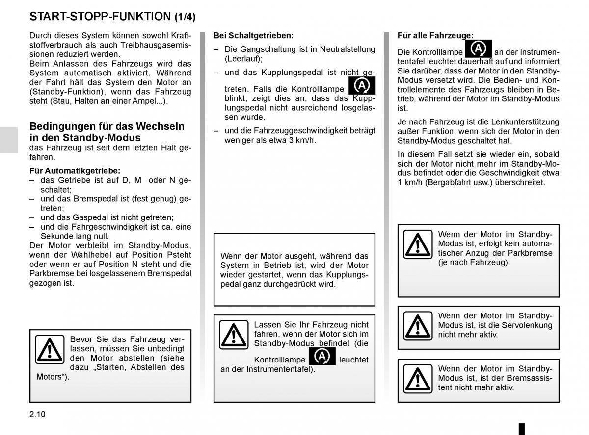 Renault Megane IV 4 Handbuch / page 122