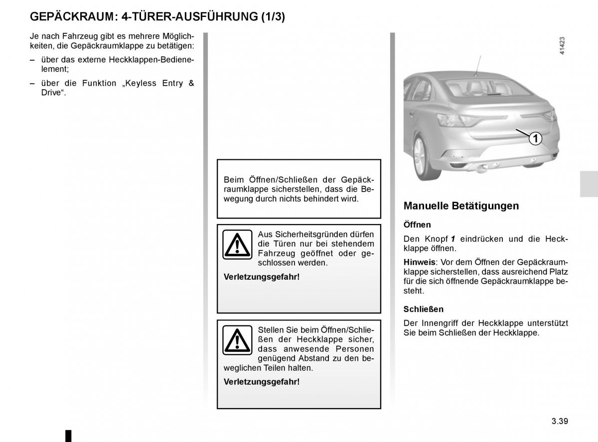 Renault Megane IV 4 Handbuch / page 233