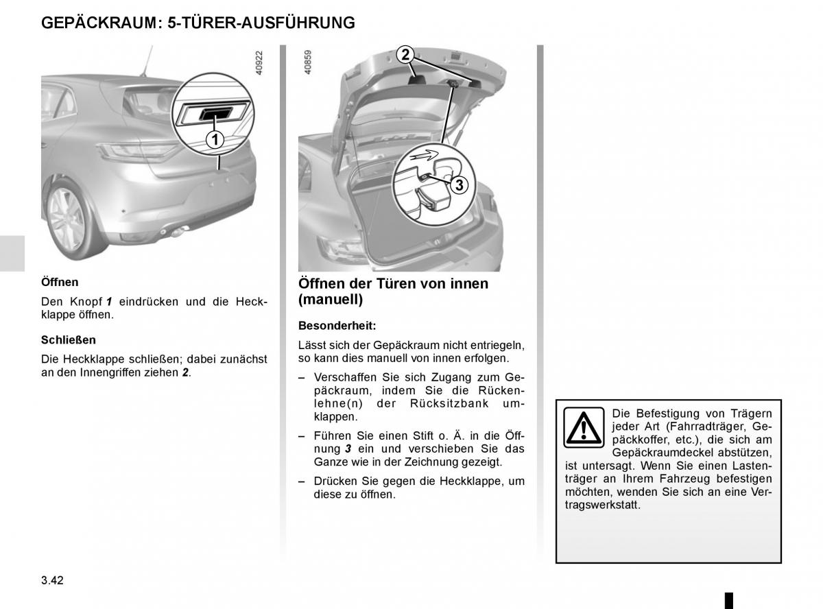 Renault Megane IV 4 Handbuch / page 236