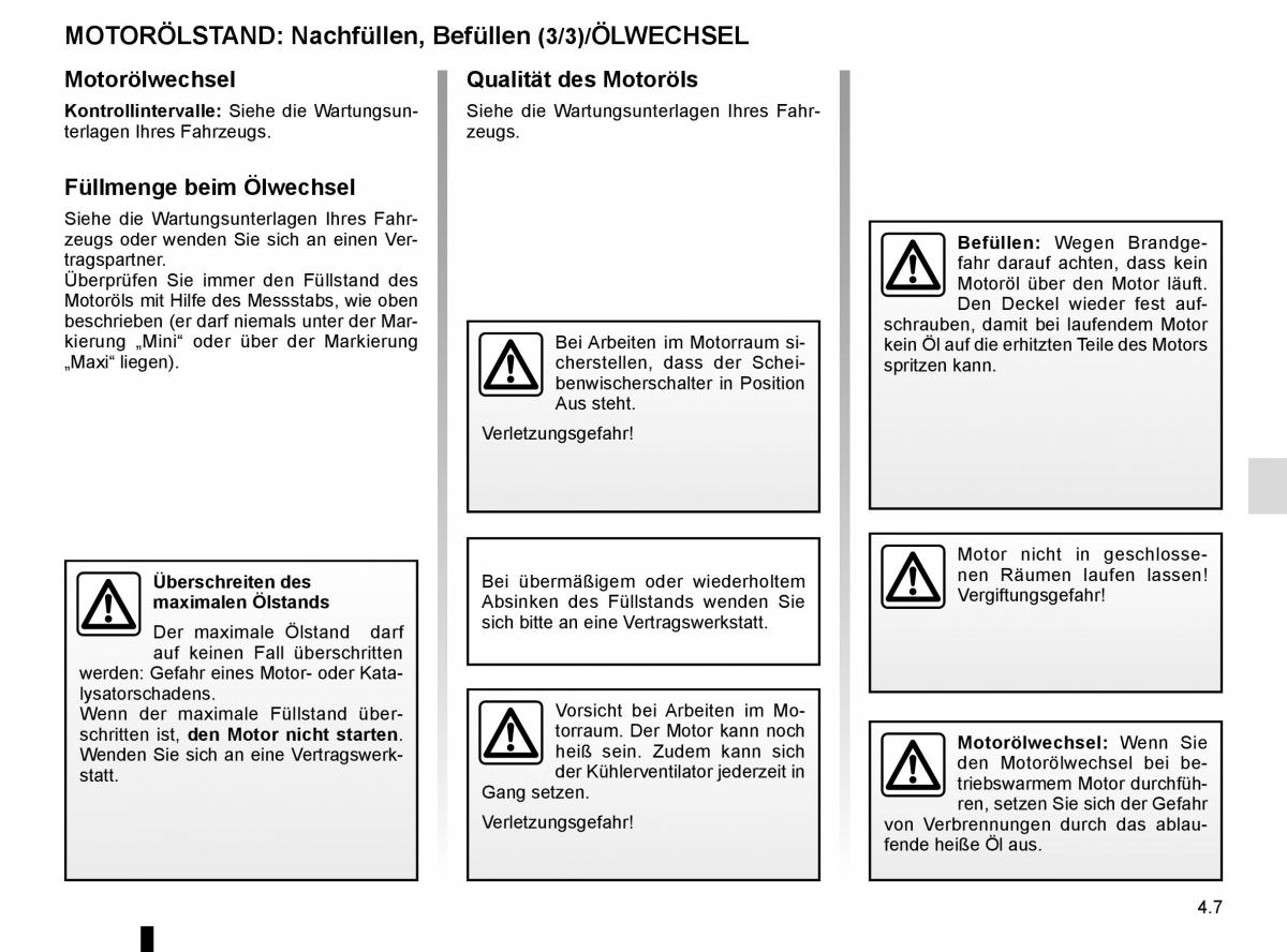 Renault Megane IV 4 Handbuch / page 257