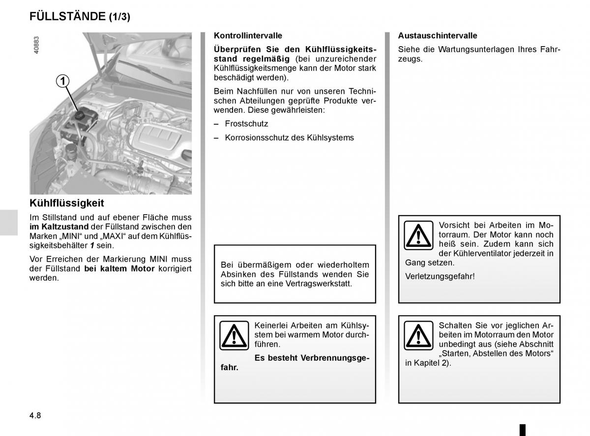 Renault Megane IV 4 Handbuch / page 258