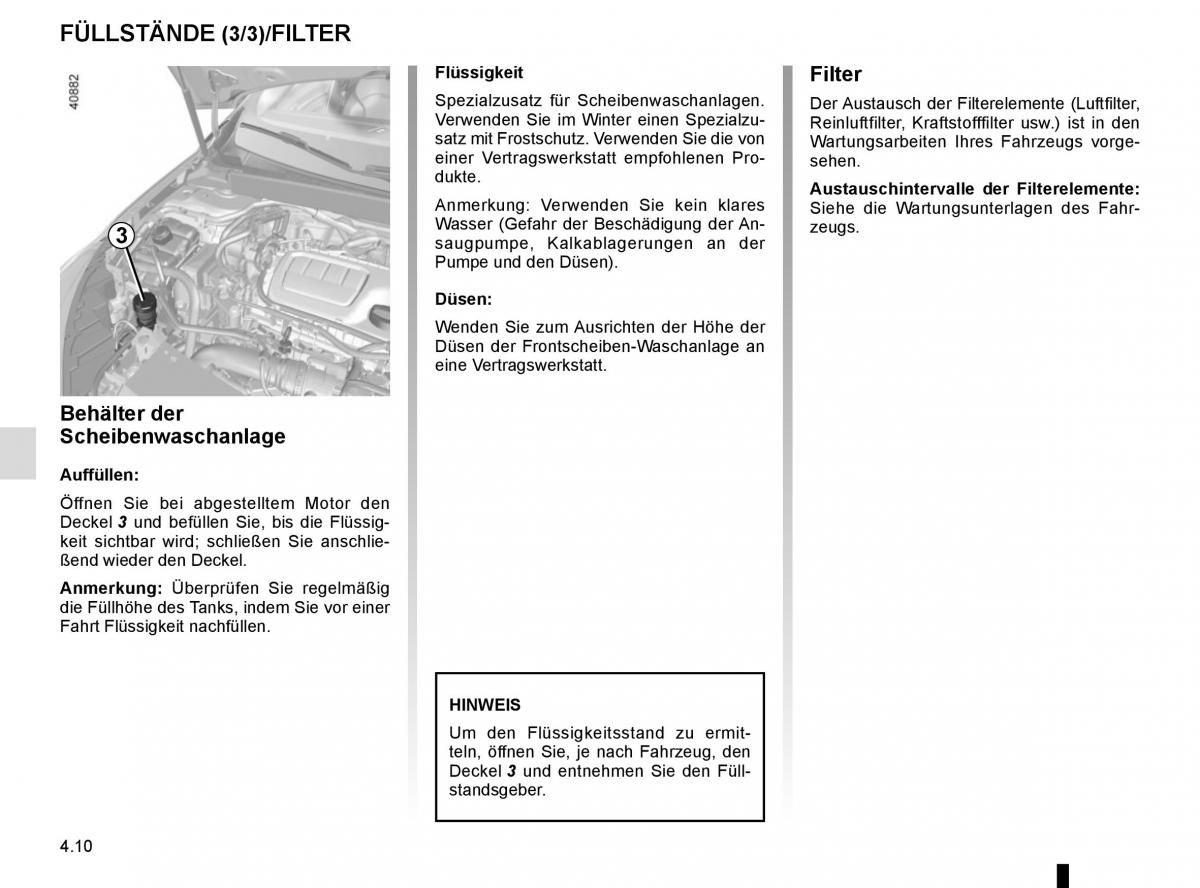 Renault Megane IV 4 Handbuch / page 260