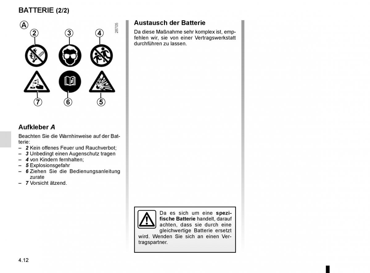 Renault Megane IV 4 Handbuch / page 262