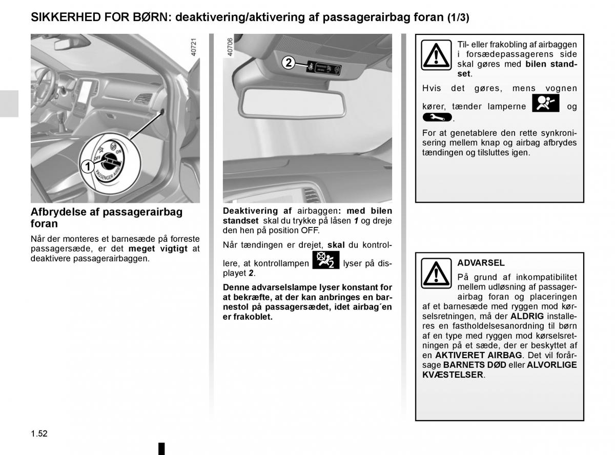 Renault Megane IV 4 Bilens instruktionsbog / page 58