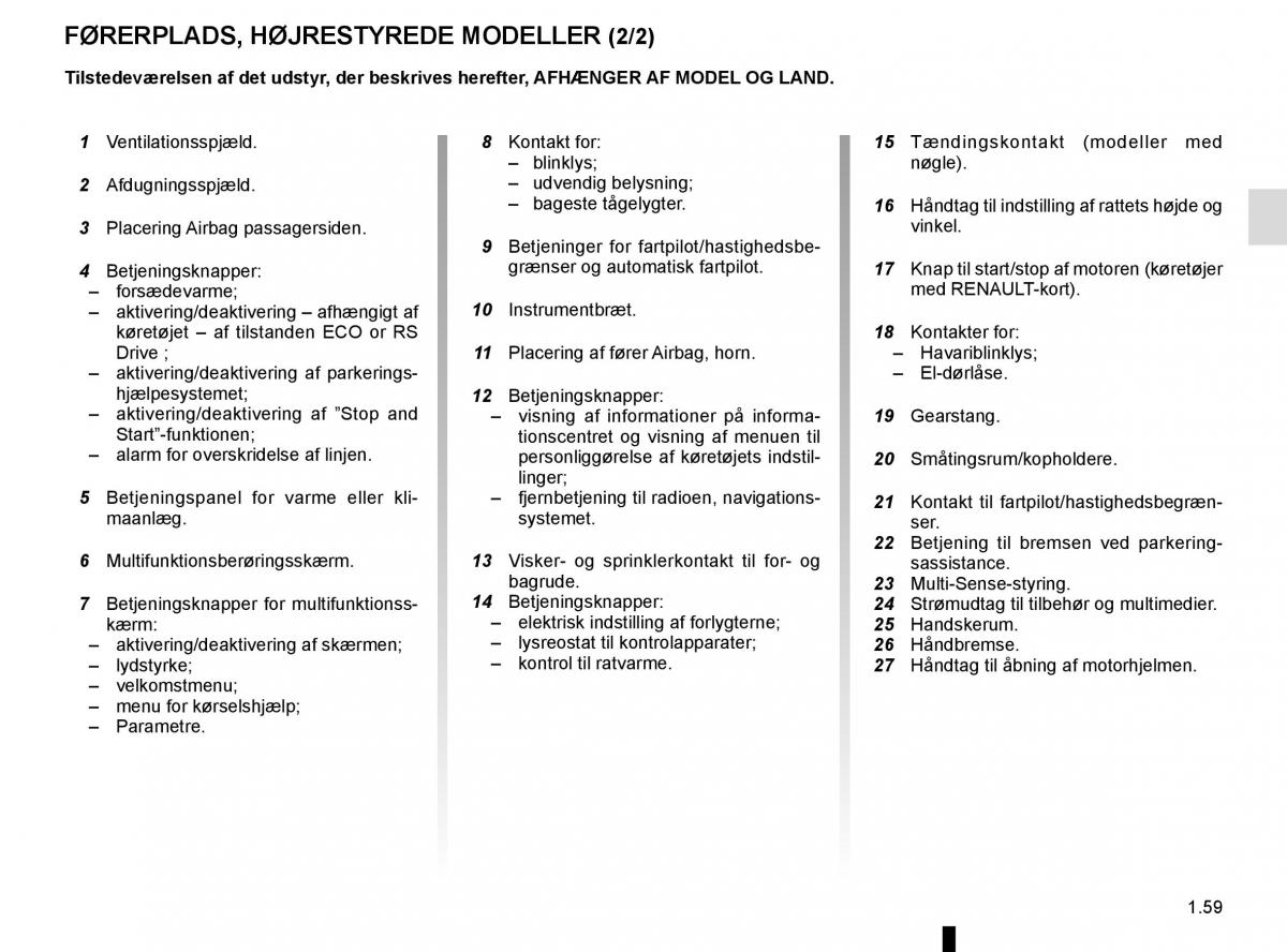 Renault Megane IV 4 Bilens instruktionsbog / page 65