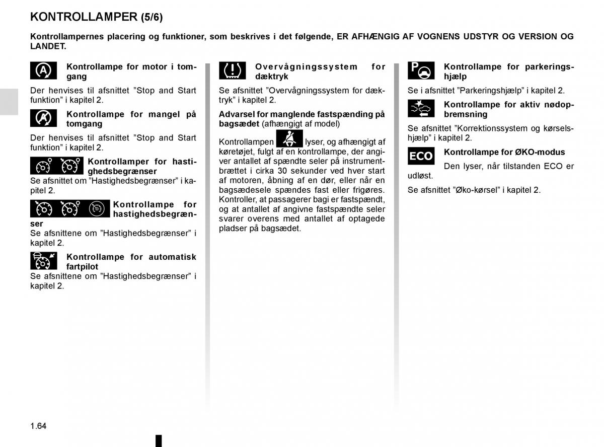 Renault Megane IV 4 Bilens instruktionsbog / page 70