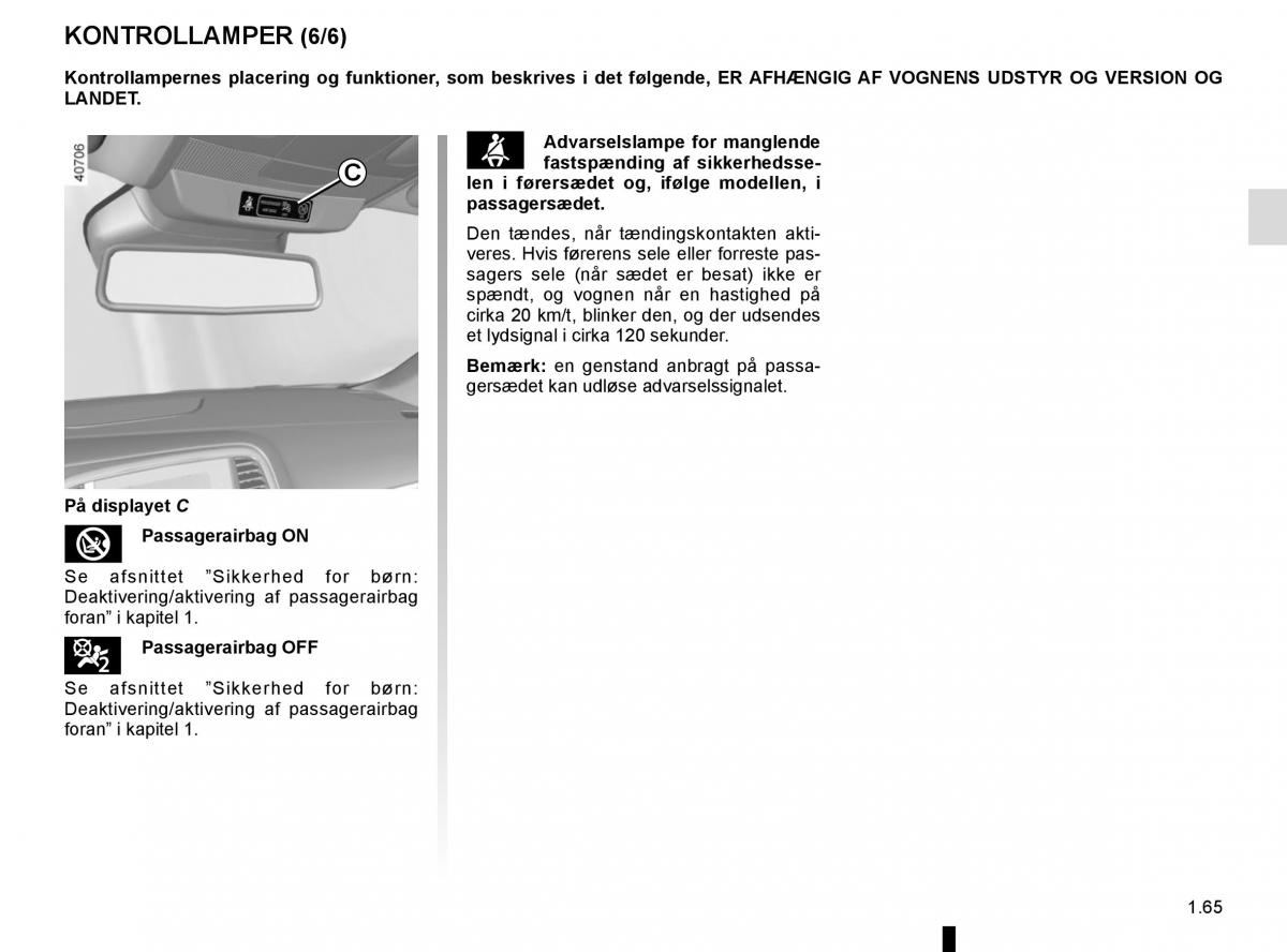 Renault Megane IV 4 Bilens instruktionsbog / page 71