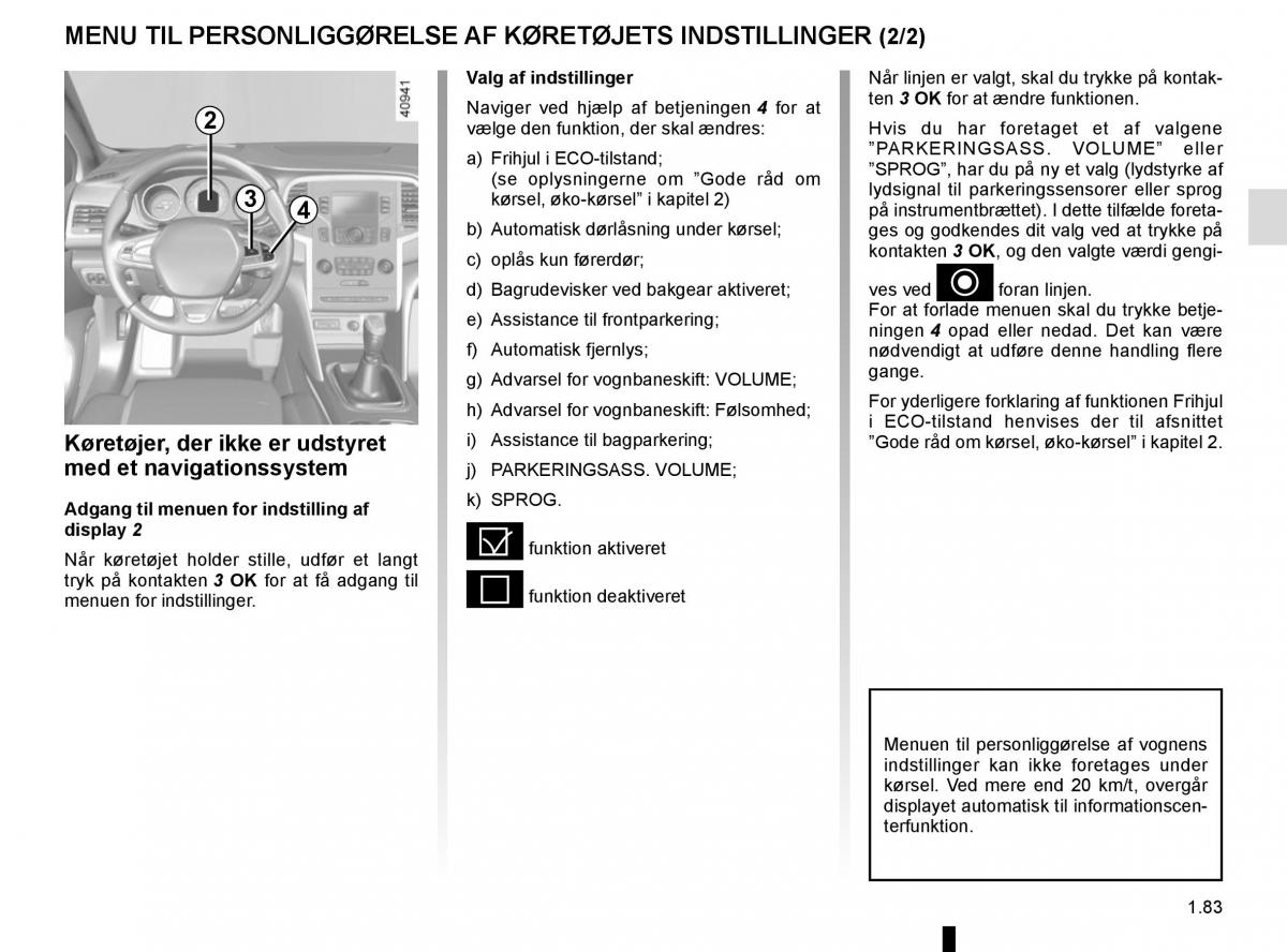 Renault Megane IV 4 Bilens instruktionsbog / page 89