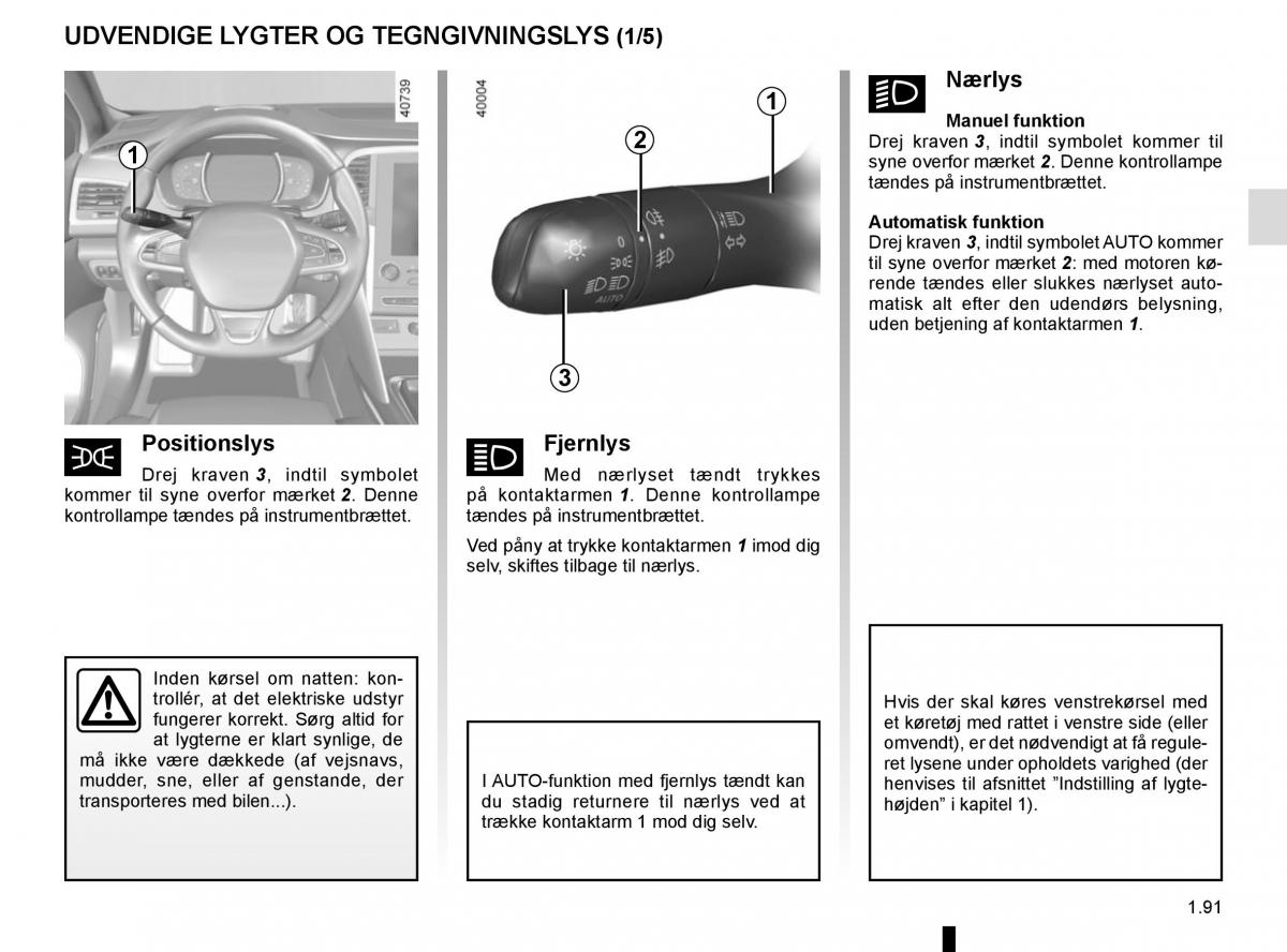 Renault Megane IV 4 Bilens instruktionsbog / page 97