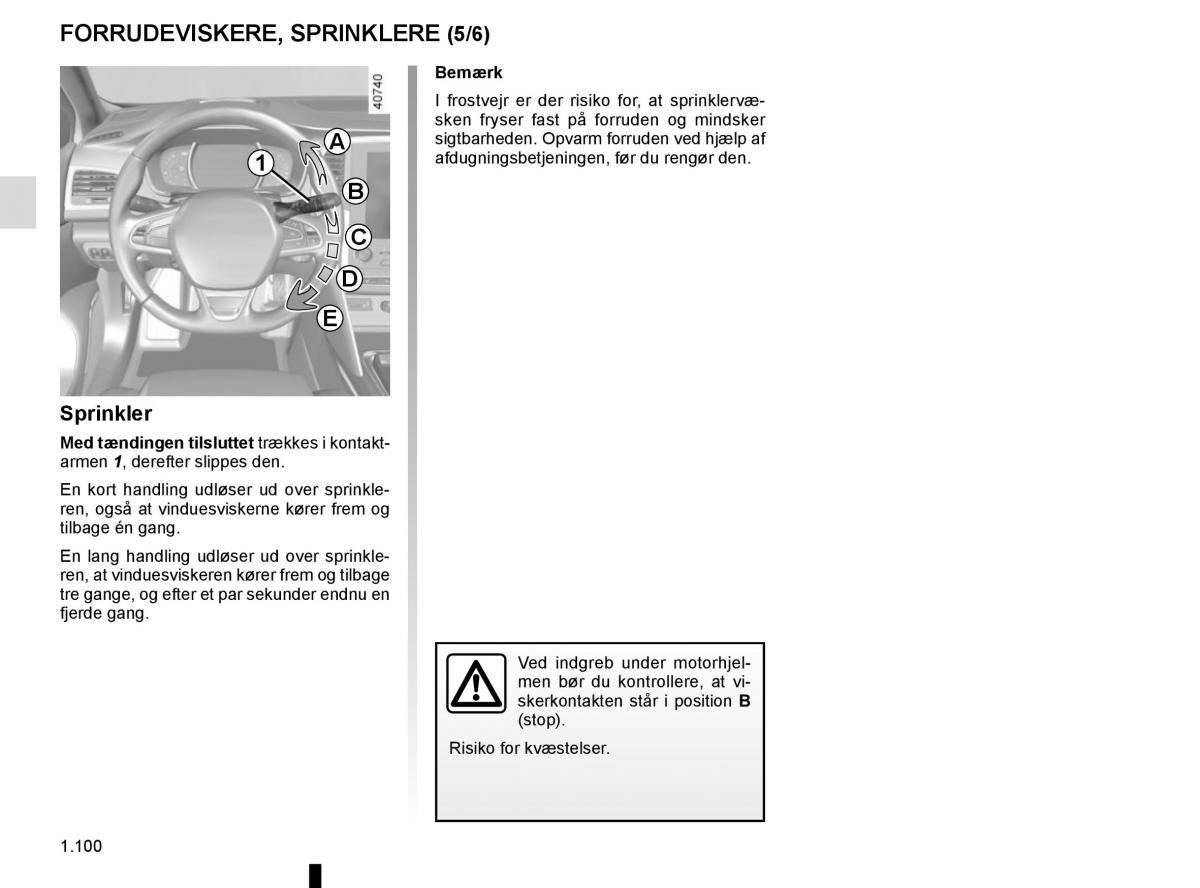 Renault Megane IV 4 Bilens instruktionsbog / page 106