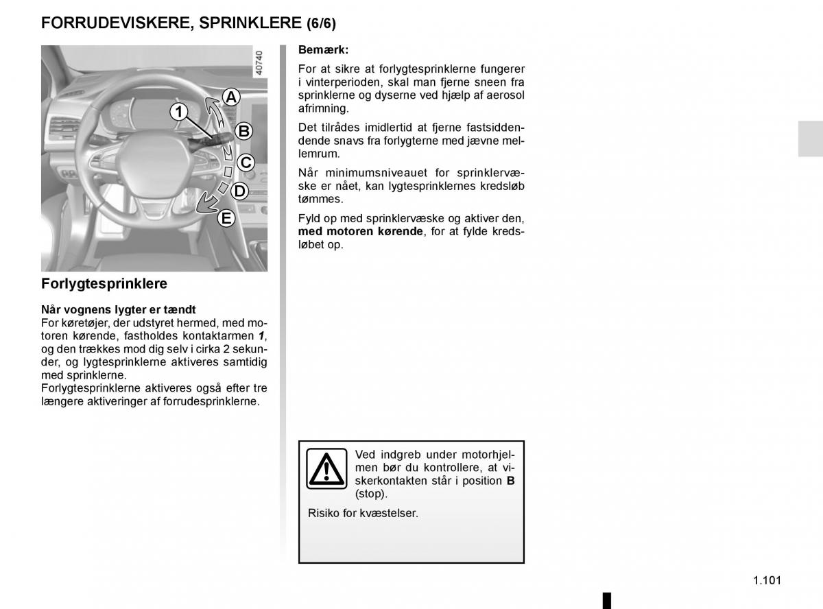 Renault Megane IV 4 Bilens instruktionsbog / page 107