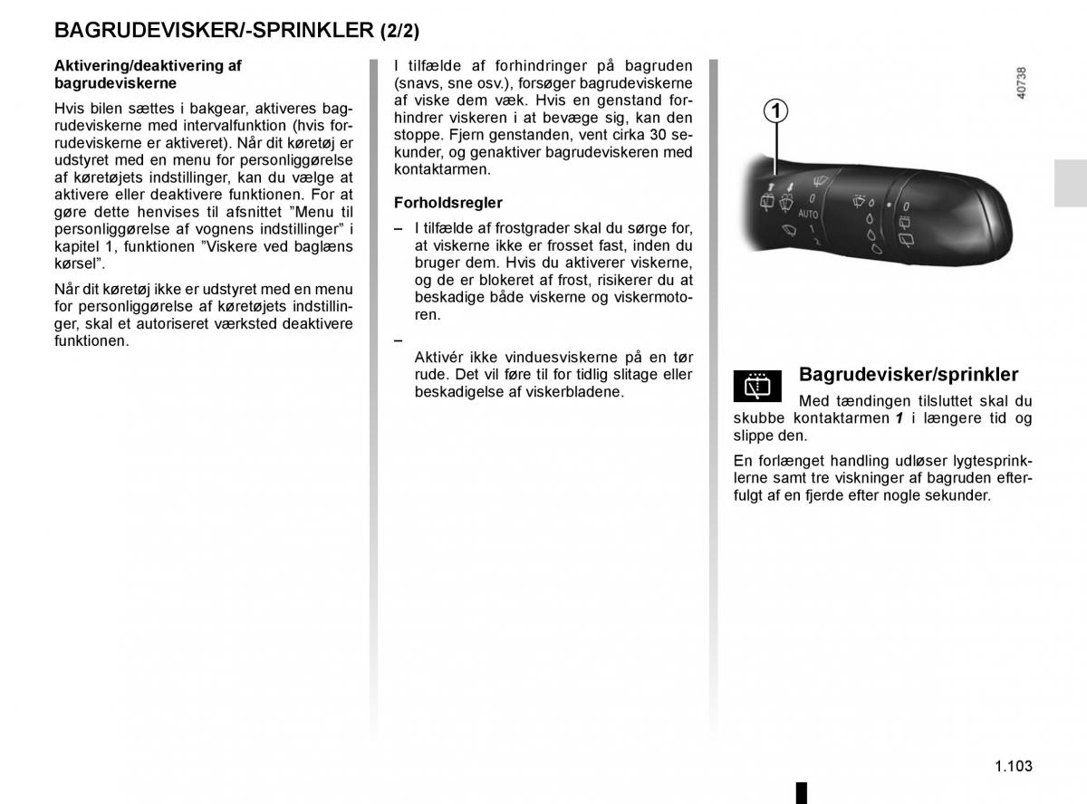 Renault Megane IV 4 Bilens instruktionsbog / page 109