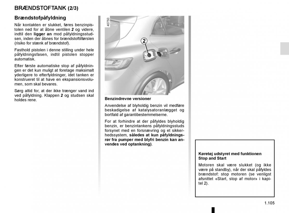 Renault Megane IV 4 Bilens instruktionsbog / page 111