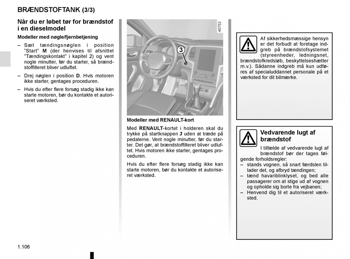 Renault Megane IV 4 Bilens instruktionsbog / page 112