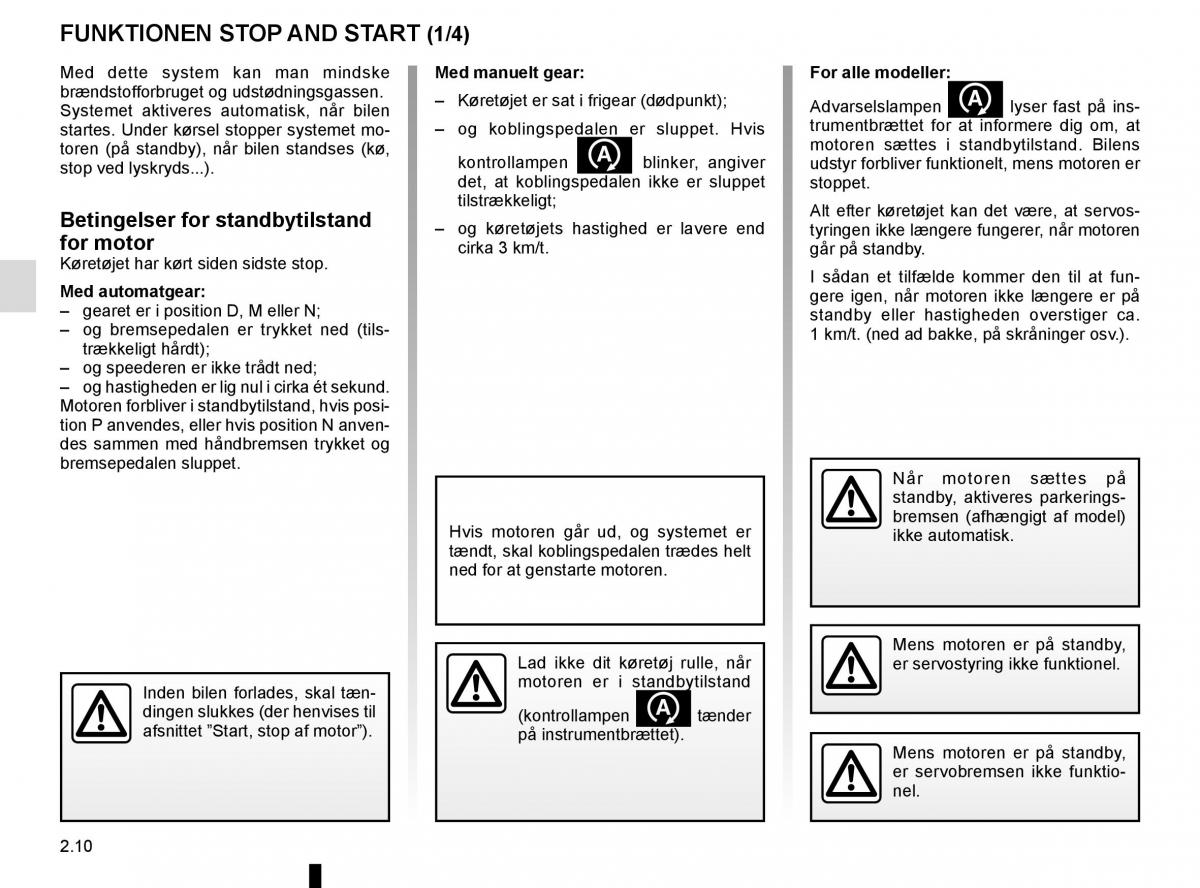 Renault Megane IV 4 Bilens instruktionsbog / page 122