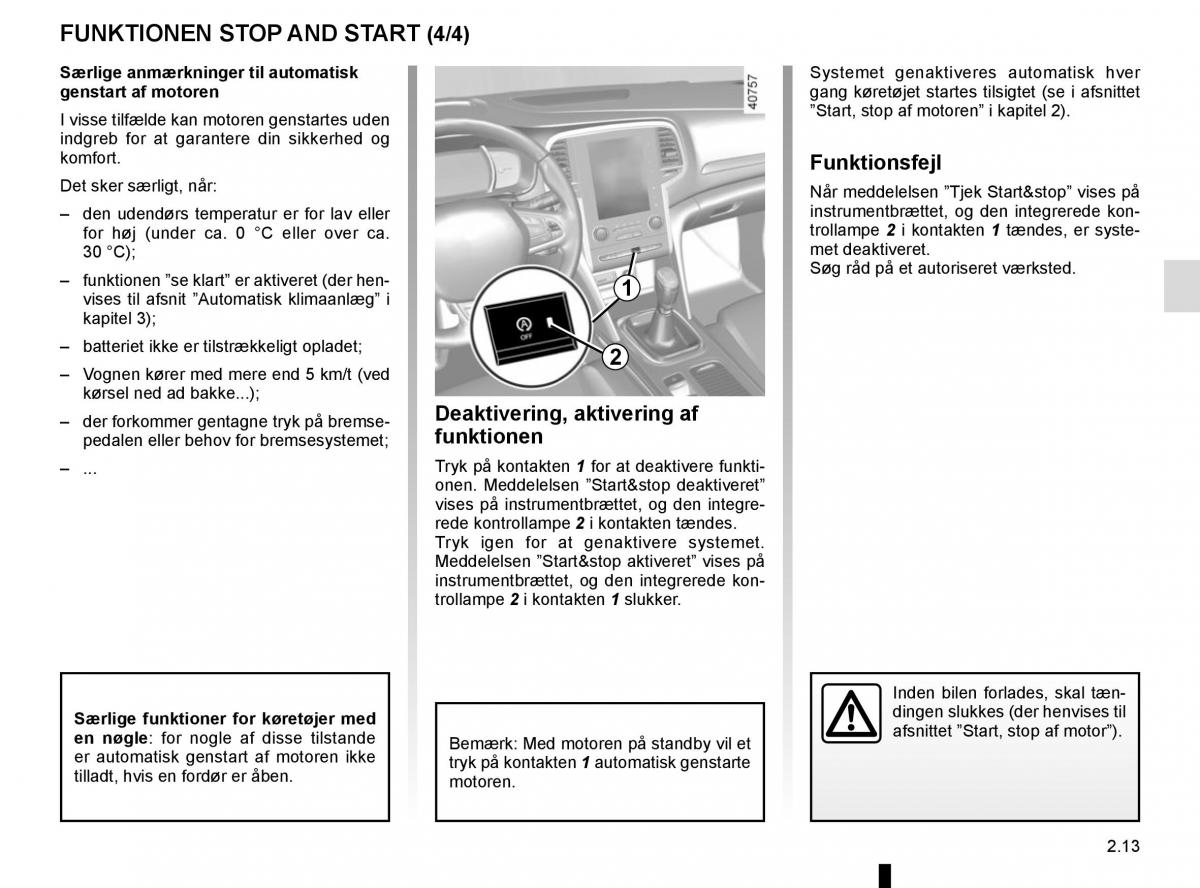 Renault Megane IV 4 Bilens instruktionsbog / page 125