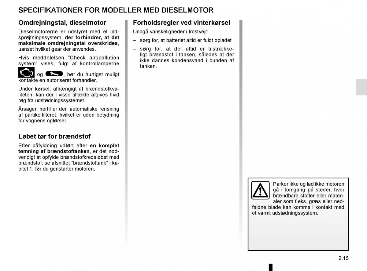 Renault Megane IV 4 Bilens instruktionsbog / page 127