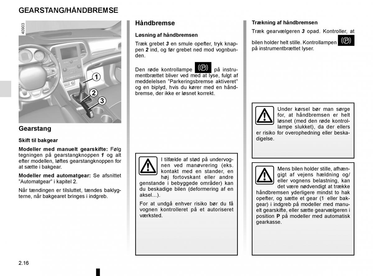 Renault Megane IV 4 Bilens instruktionsbog / page 128