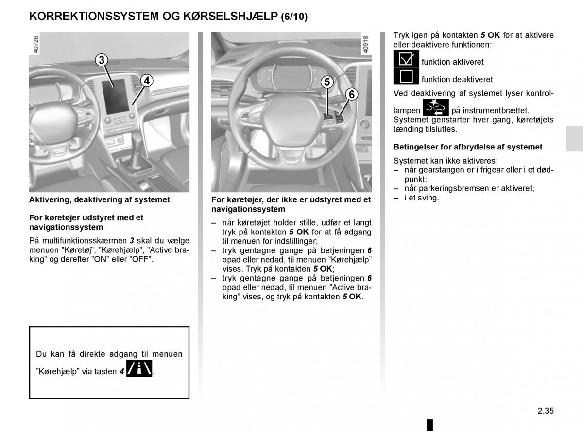 Renault Megane IV 4 Bilens instruktionsbog / page 147