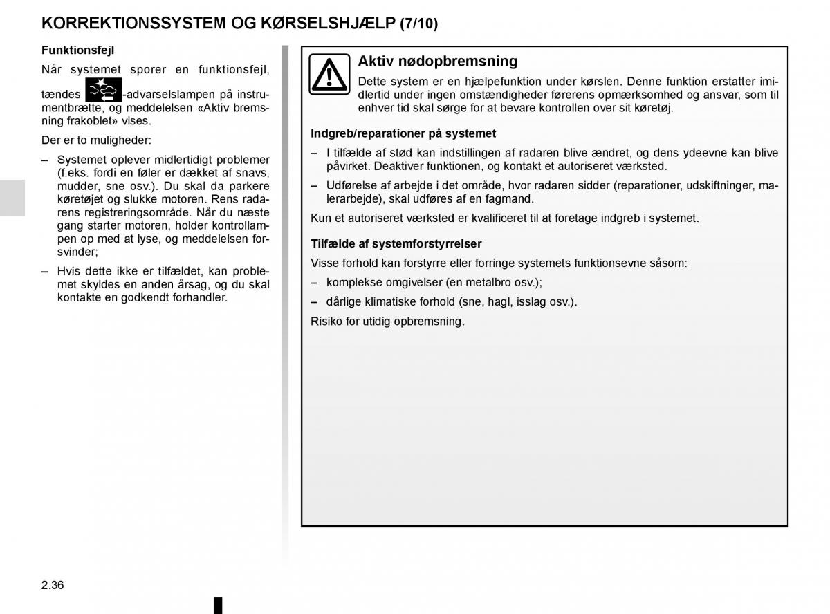 Renault Megane IV 4 Bilens instruktionsbog / page 148