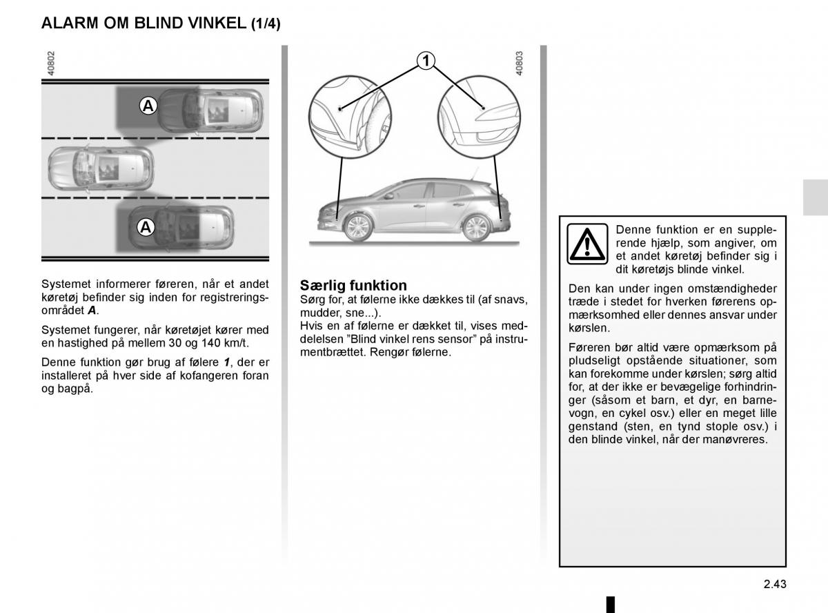 Renault Megane IV 4 Bilens instruktionsbog / page 155