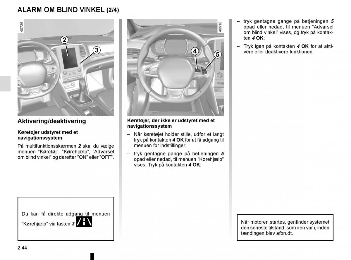 Renault Megane IV 4 Bilens instruktionsbog / page 156