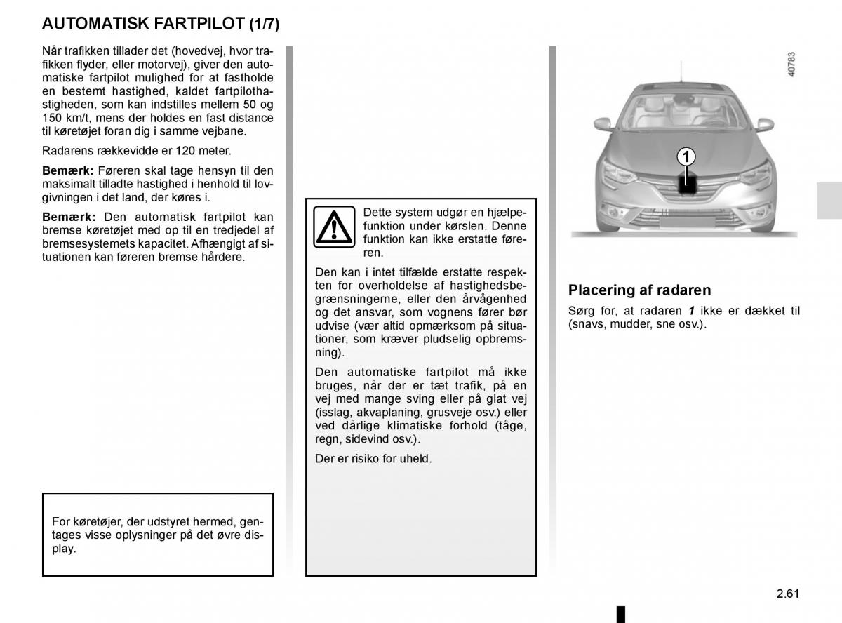 Renault Megane IV 4 Bilens instruktionsbog / page 173