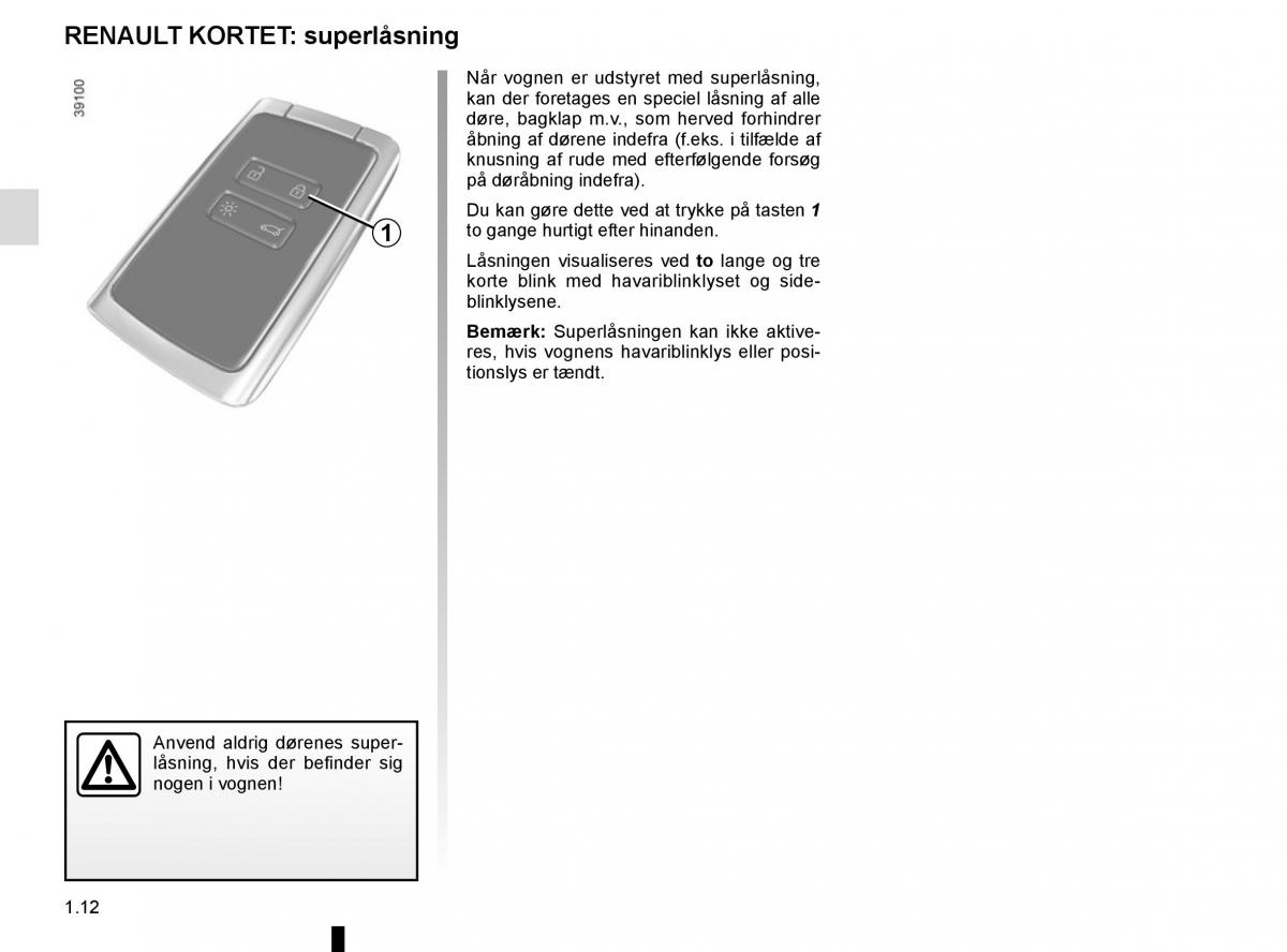 Renault Megane IV 4 Bilens instruktionsbog / page 18