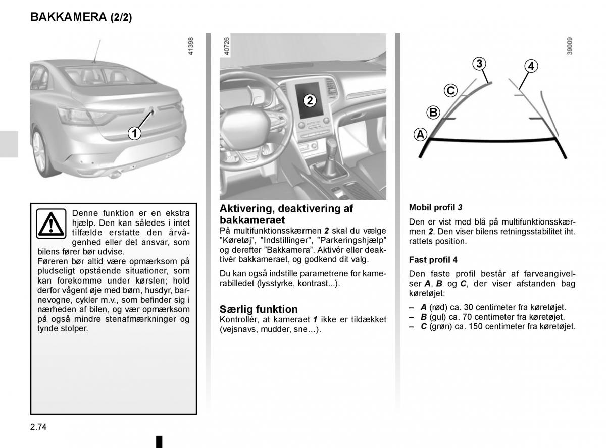 Renault Megane IV 4 Bilens instruktionsbog / page 186