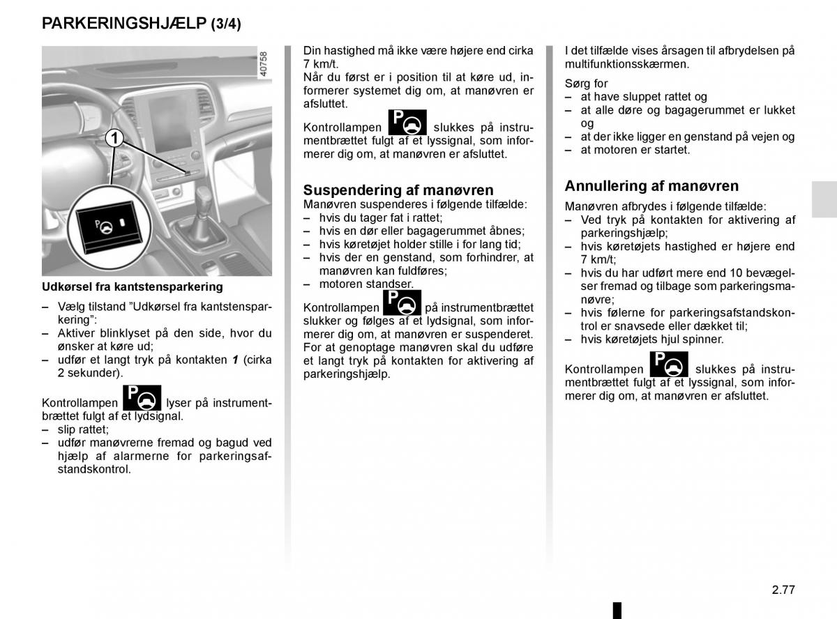 Renault Megane IV 4 Bilens instruktionsbog / page 189