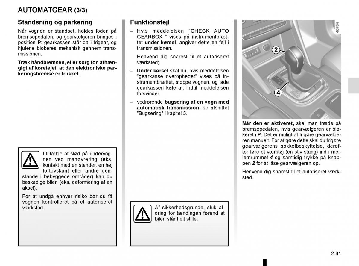 Renault Megane IV 4 Bilens instruktionsbog / page 193