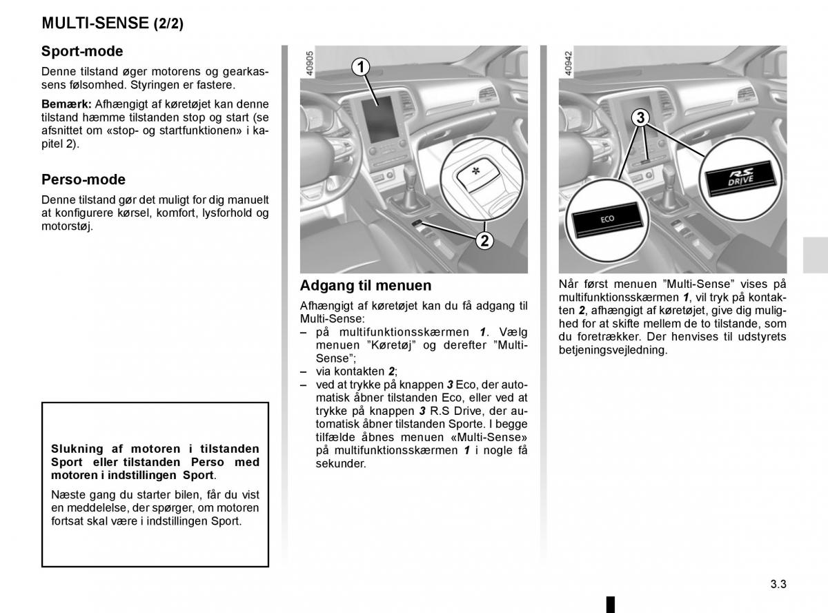 Renault Megane IV 4 Bilens instruktionsbog / page 197