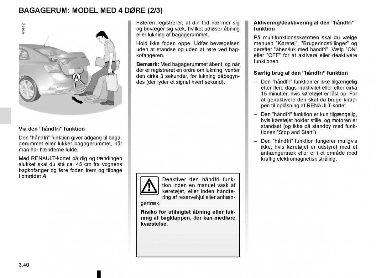 Renault Megane IV 4 Bilens instruktionsbog / page 234