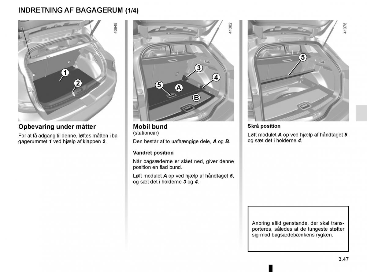 Renault Megane IV 4 Bilens instruktionsbog / page 241