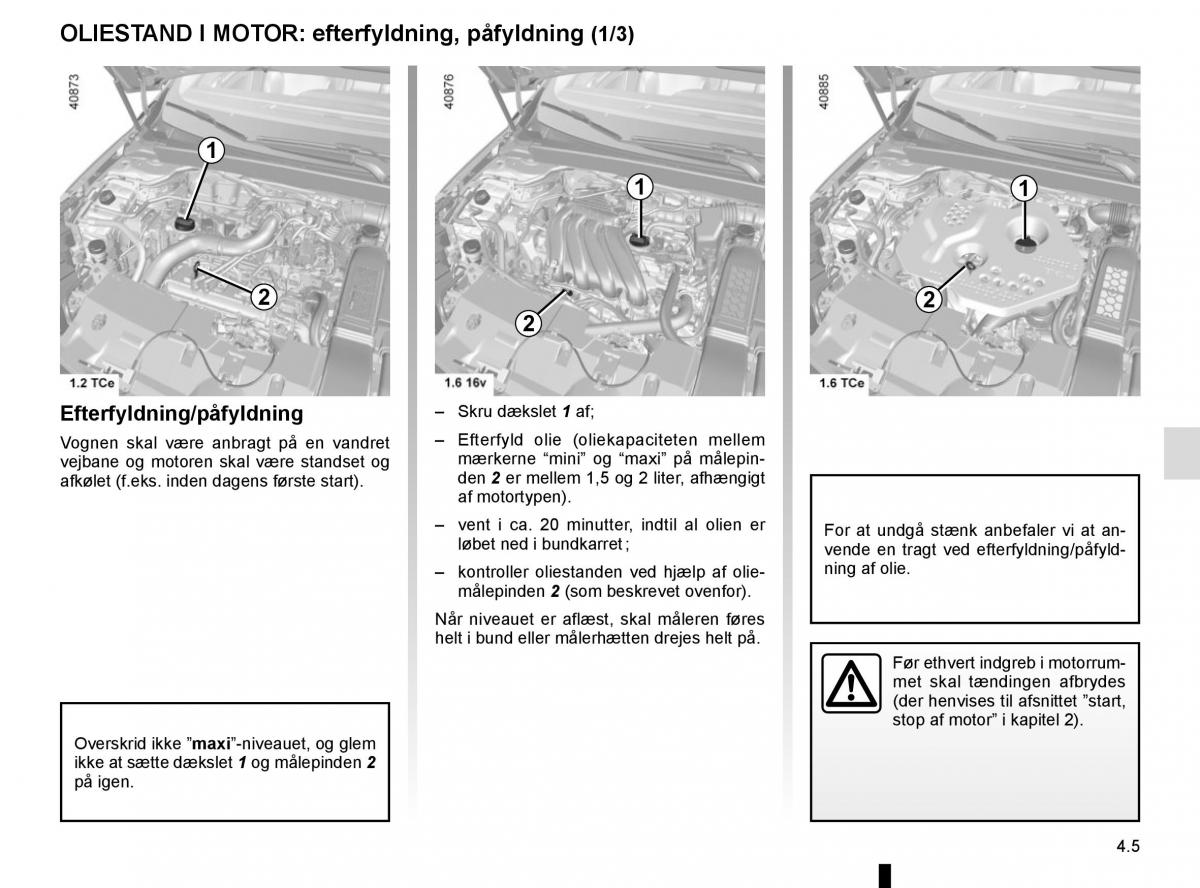 Renault Megane IV 4 Bilens instruktionsbog / page 255